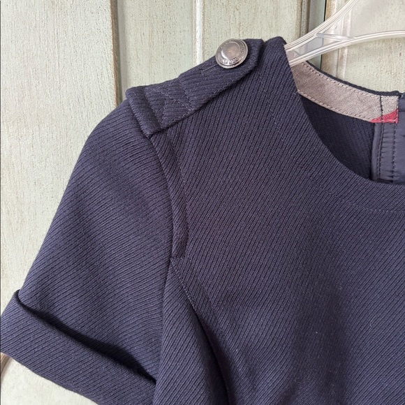 Burberry navy blue wool dress - Picture 2 of 4